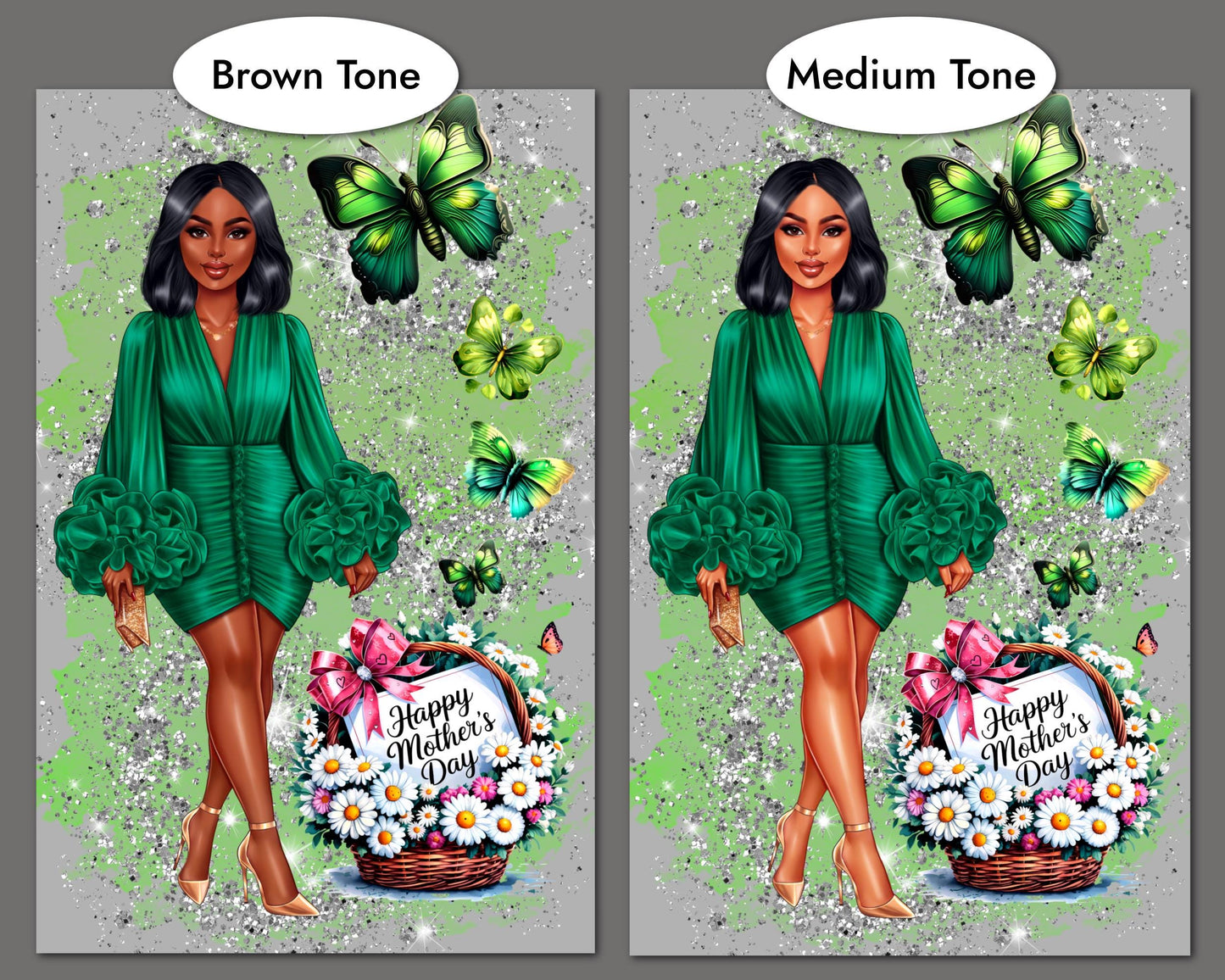 Afrocentric Mother's Day Card: Black Women Design