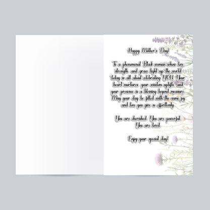 Afrocentric Mother's Day Card: Black Women Design
