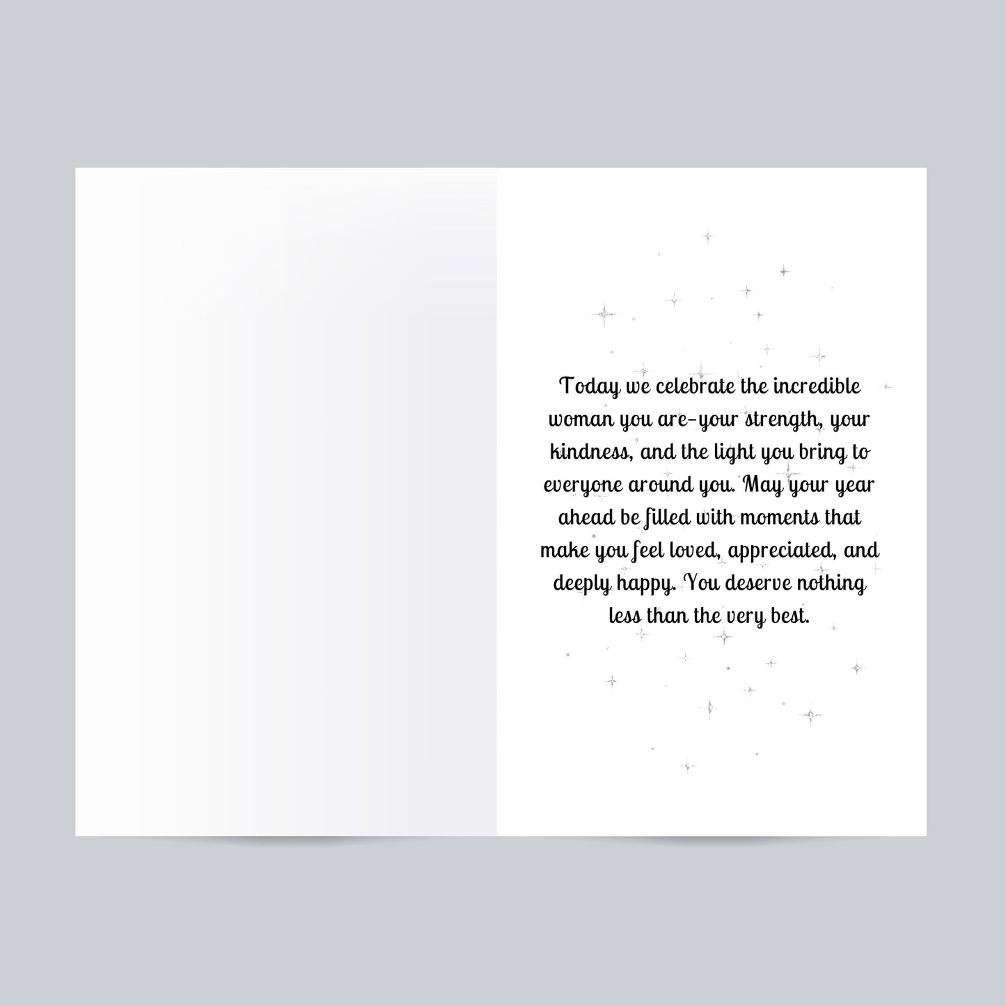 Personalized Black Birthday Card: African American Woman, Add Age