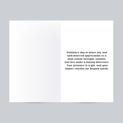 Father's Day Card for Black Men: Melanin Greeting Card