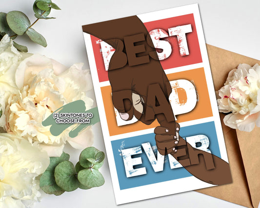 Father's Day Card for Black Men: Melanin Greeting Card