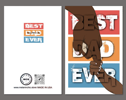Father's Day Card for Black Men: Melanin Greeting Card