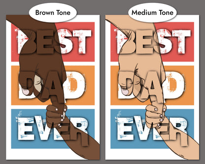 Father's Day Card for Black Men: Melanin Greeting Card