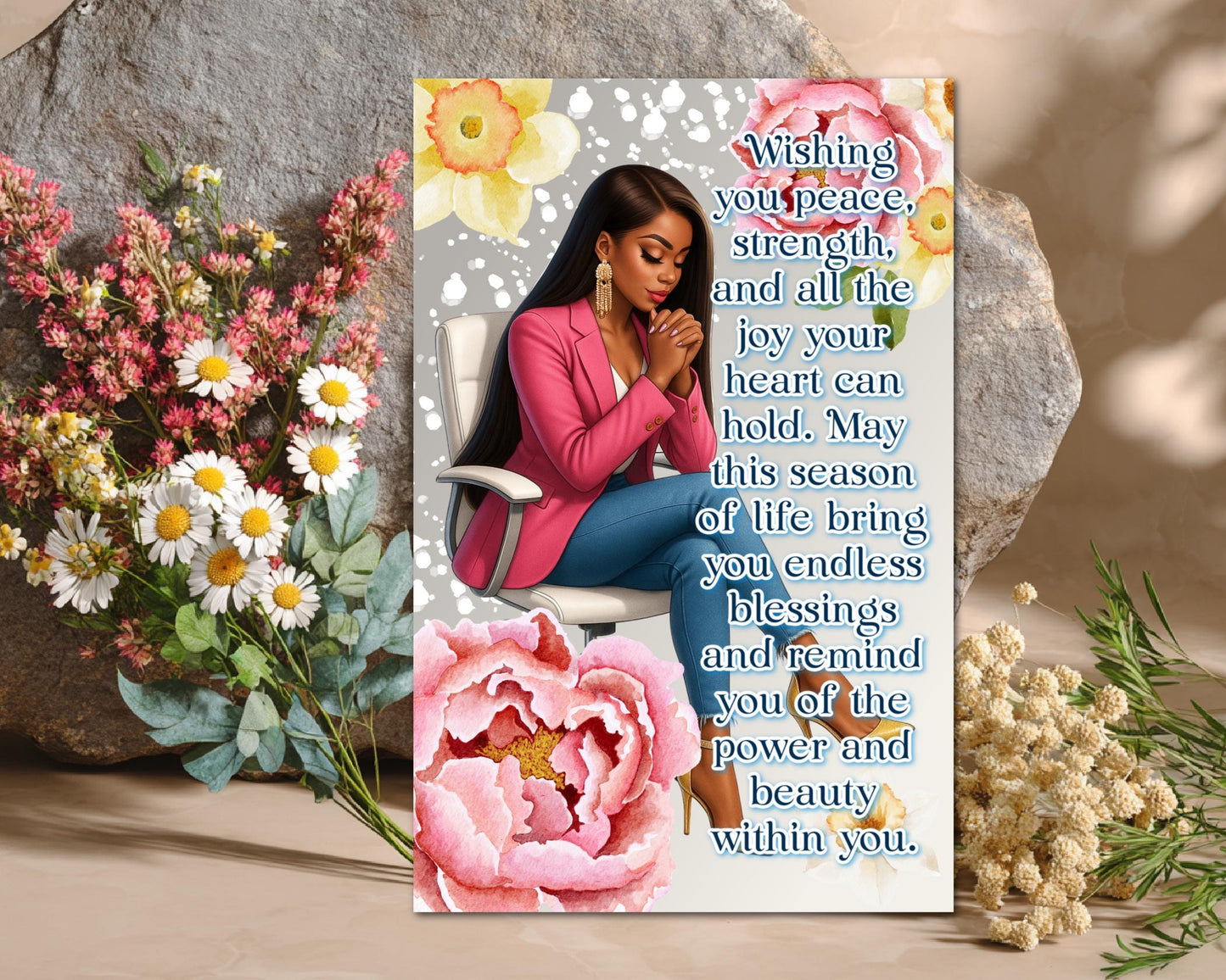 Black Women Greeting Card: Sisterhood Celebration - All Occasion Well Wishes