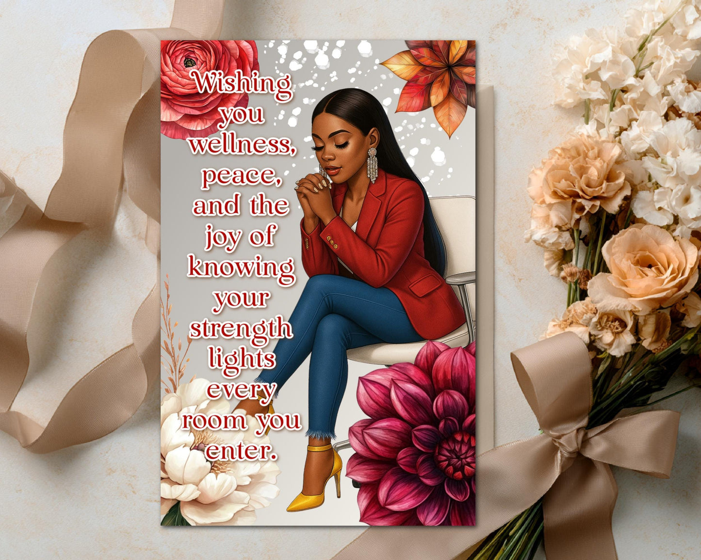 Black Women Greeting Card: Sisterhood Celebration - All Occasion Well Wishes
