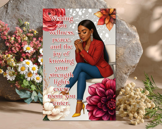 Black Women Greeting Card: Sisterhood Celebration - All Occasion Well Wishes