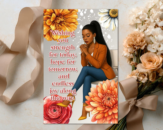 Black Women Greeting Card: Sisterhood Celebration - All Occasion Well Wishes