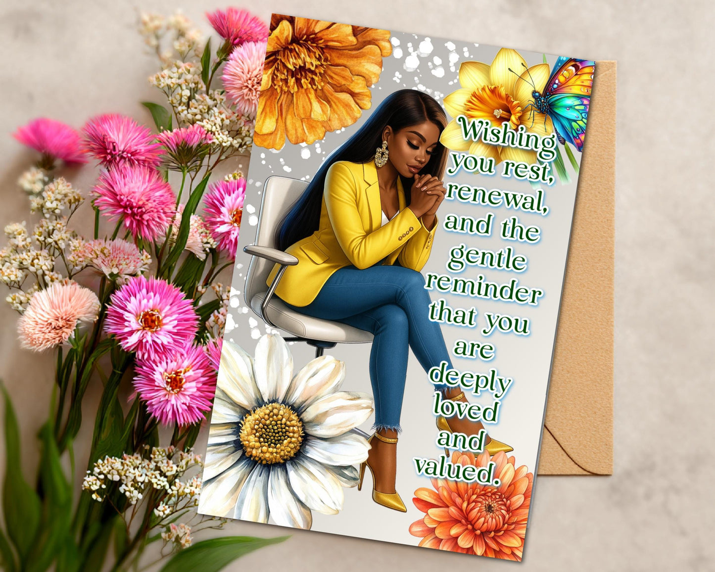 Black Women Greeting Card: Sisterhood Celebration - All Occasion Well Wishes