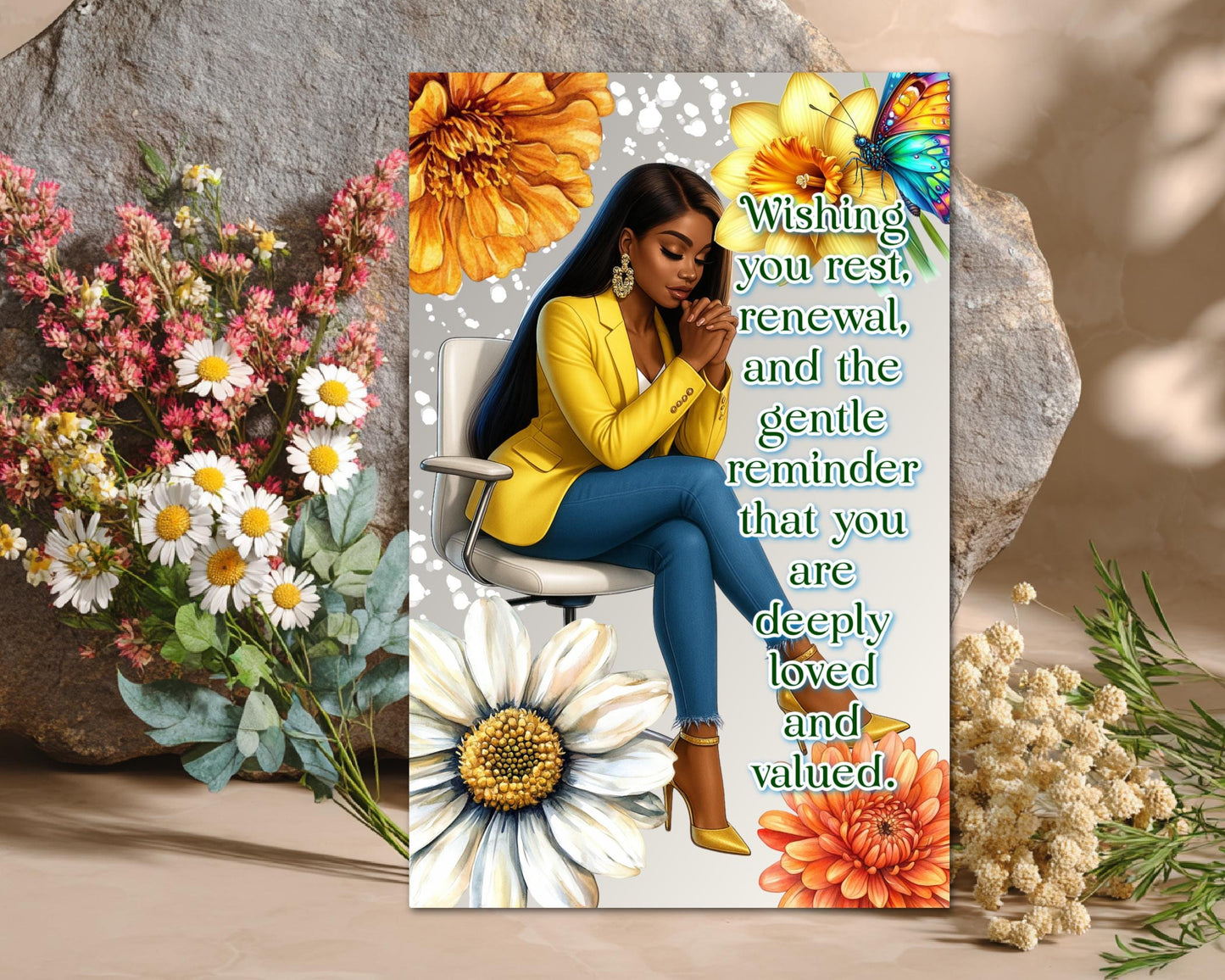 Black Women Greeting Card: Sisterhood Celebration - All Occasion Well Wishes