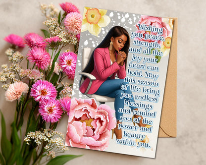 Black Women Greeting Card: Sisterhood Celebration - All Occasion Well Wishes