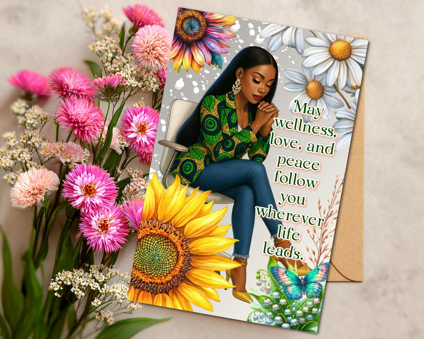 Black Women Greeting Card: Sisterhood Celebration - All Occasion Well Wishes