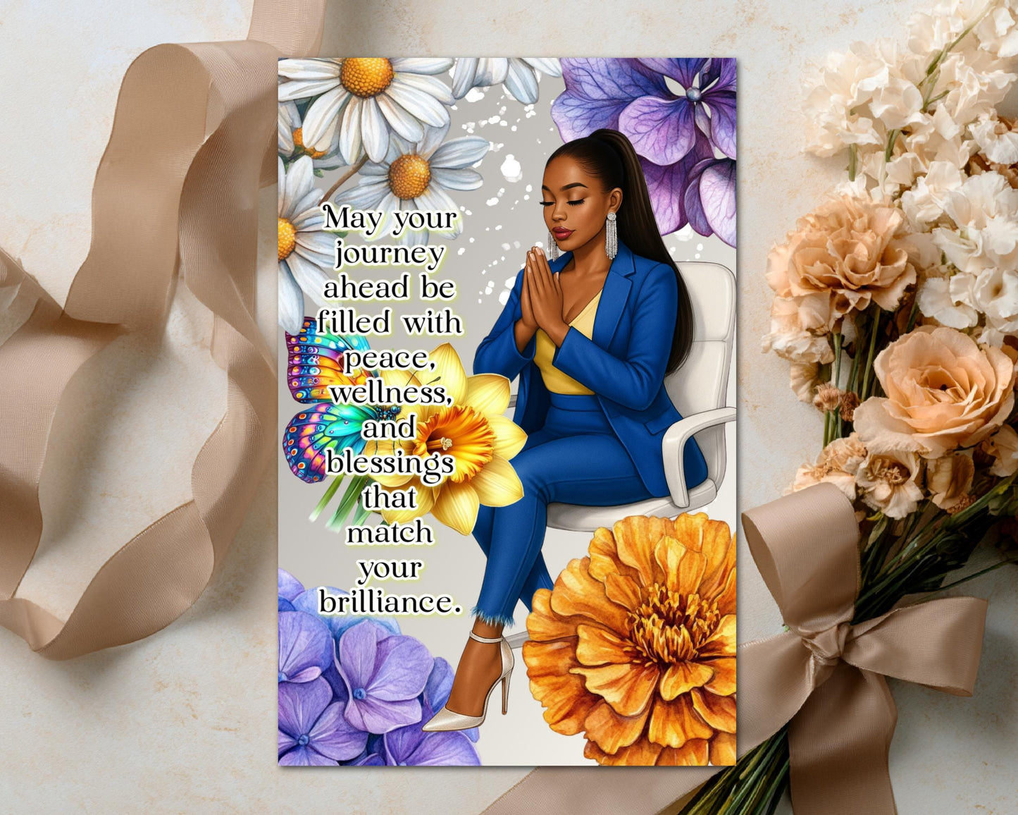 Black Women Greeting Card: Sisterhood Celebration - All Occasion Well Wishes