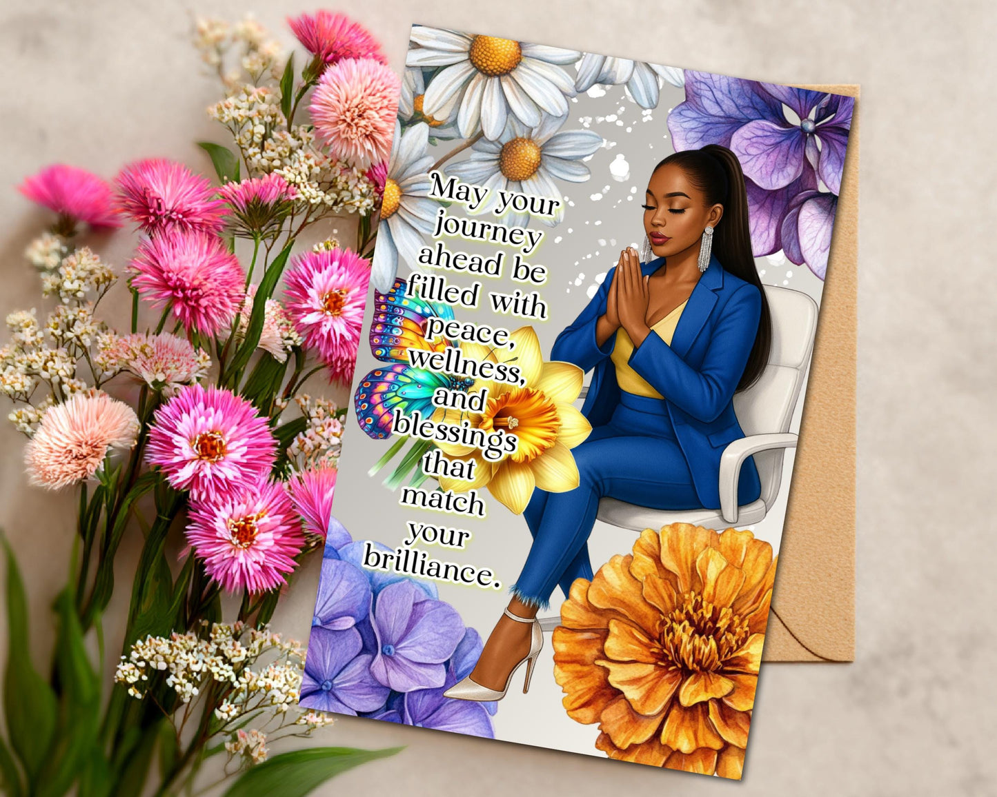 Black Women Greeting Card: Sisterhood Celebration - All Occasion Well Wishes