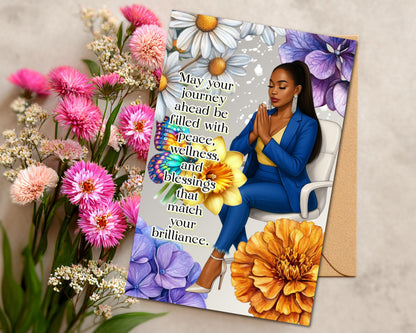 Black Women Greeting Card: Sisterhood Celebration - All Occasion Well Wishes
