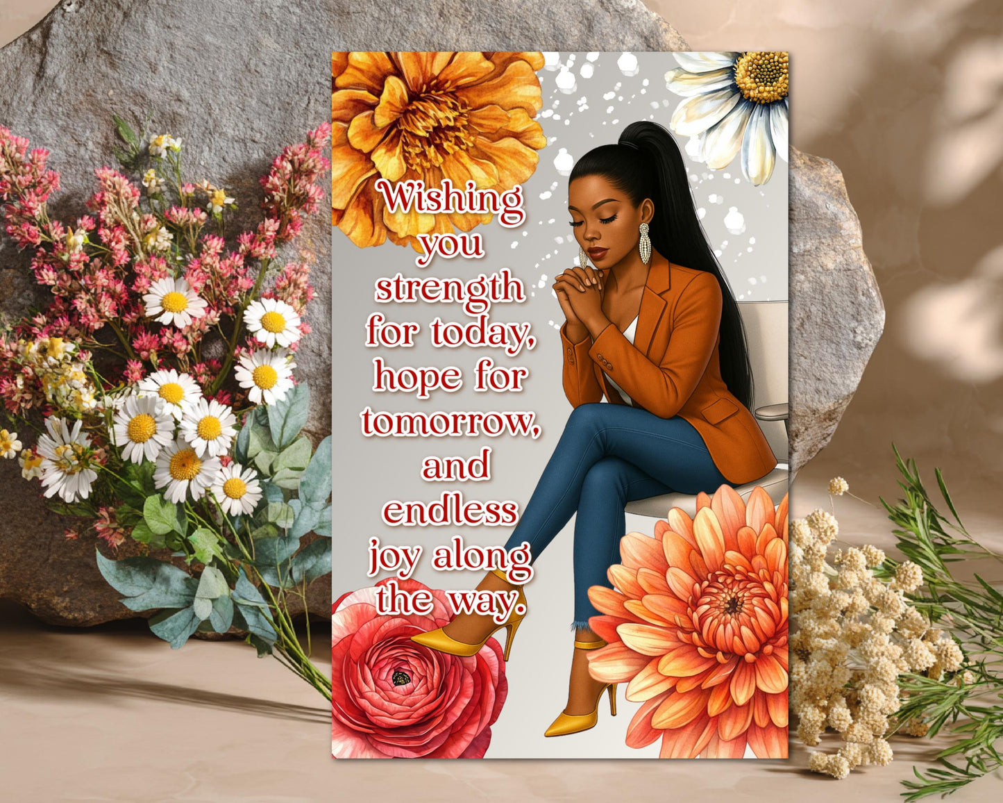 Black Women Greeting Card: Sisterhood Celebration - All Occasion Well Wishes