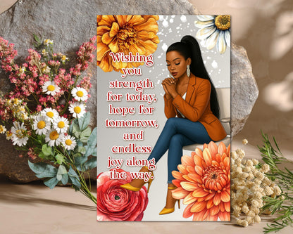 Black Women Greeting Card: Sisterhood Celebration - All Occasion Well Wishes
