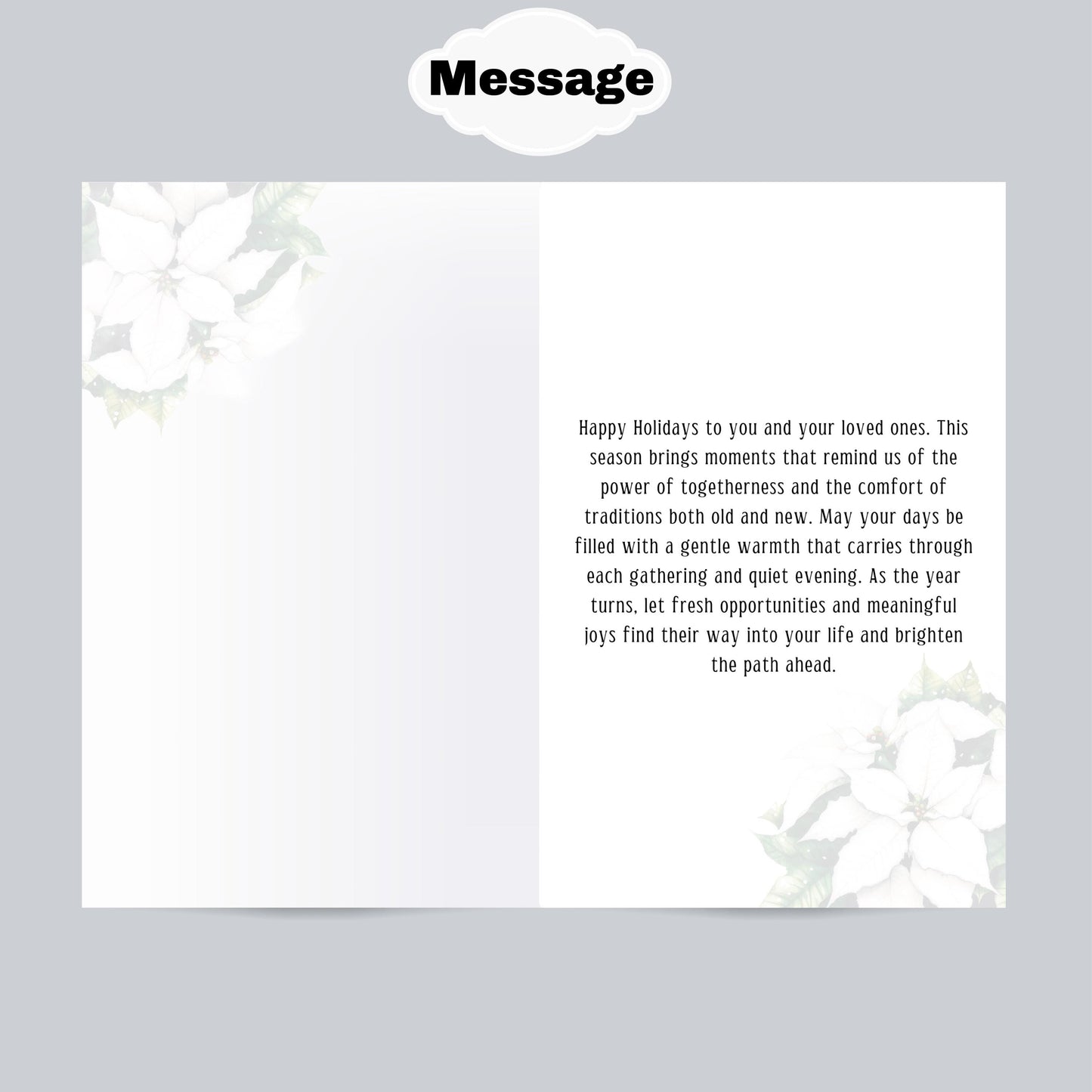 Melanin Christmas Card: African American Woman Holiday Greeting