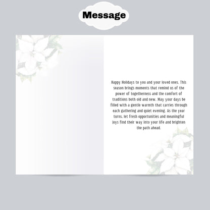 Melanin Christmas Card: African American Woman Holiday Greeting