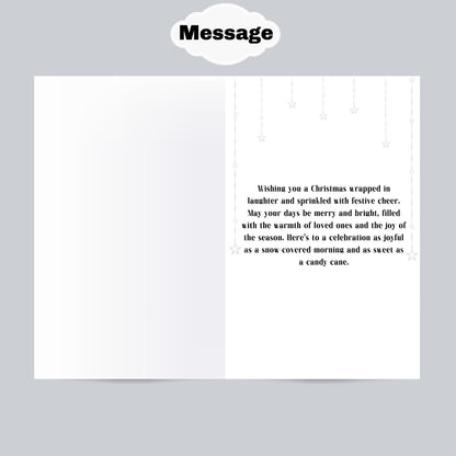 Melanin Christmas Greeting Card: Black Woman Holiday Celebration