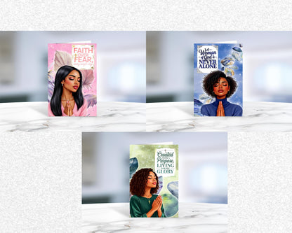 Black Women Spiritual Greeting Cards - Melanin Faith Cards - 6 PACK