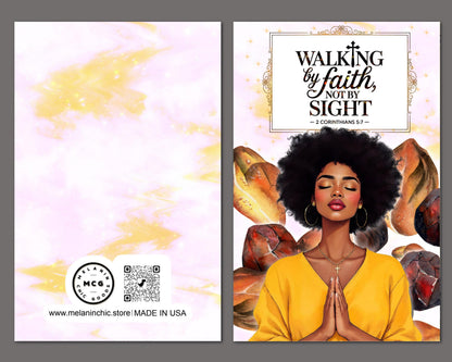 Black Women Spiritual Greeting Cards - Melanin Faith Cards - 6 PACK