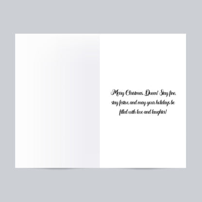 Funny Black Girl Christmas Cards: African American Holiday Greeting Cards (6 Count)