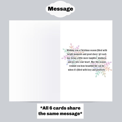 Black Christmas Cards: African American Holiday Greeting Cards (6 Count)