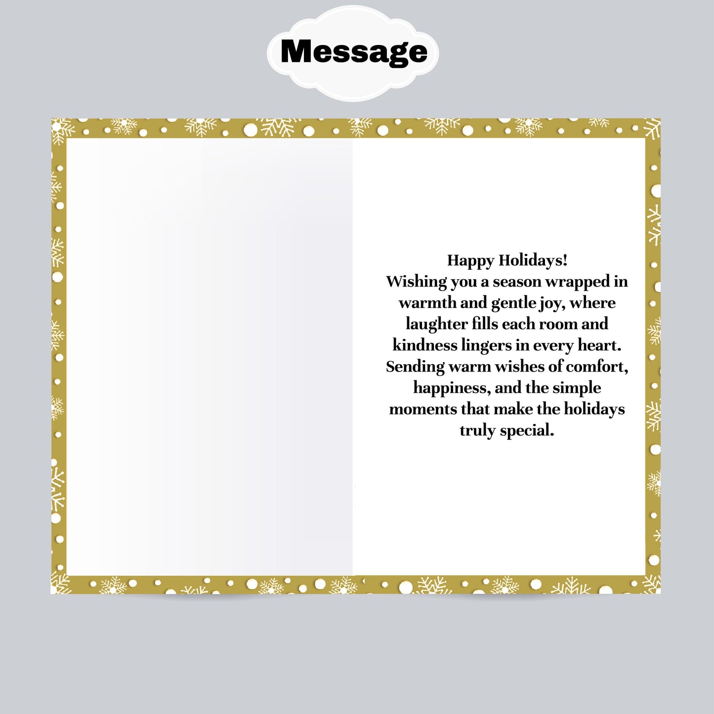 Melanin Christmas Greeting Card: Black Man Holiday Card