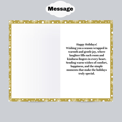 Melanin Christmas Greeting Card: Black Man Holiday Card