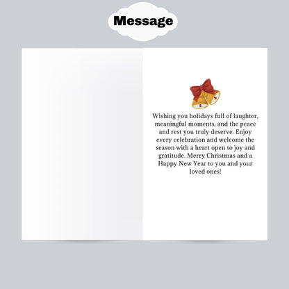Melanin Christmas Greeting Card: African American Holiday Card