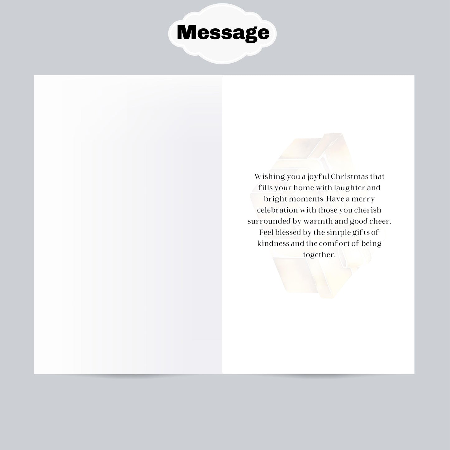 Melanin Christmas Greeting Card: African American Holiday Card