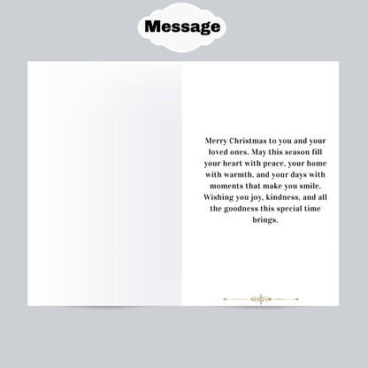 Melanin Christmas Greeting Card: Black Man Holiday Card