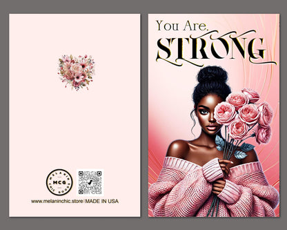 Black Women Inspirational Greeting Cards - Melanin Empowering Cards - 6 Count