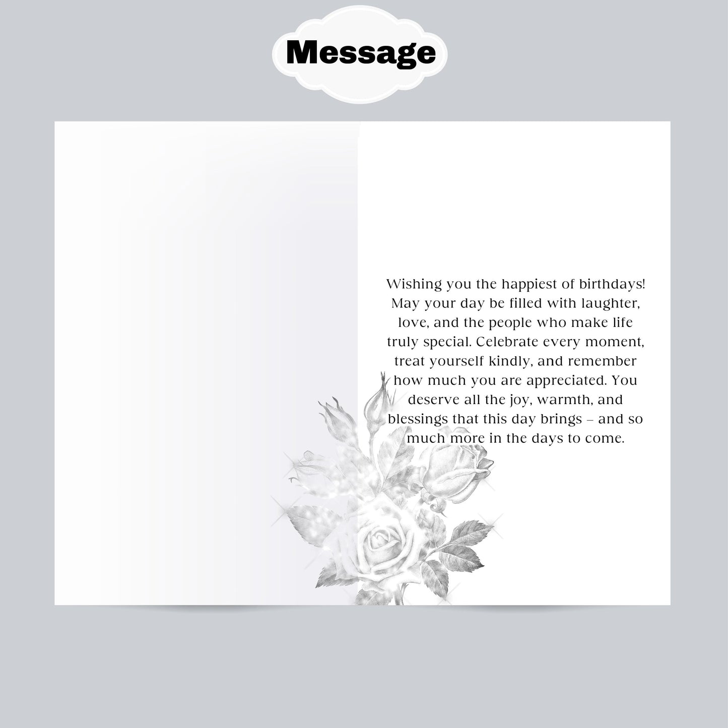 Personalized Black Birthday Card: African American Woman, Customize Name