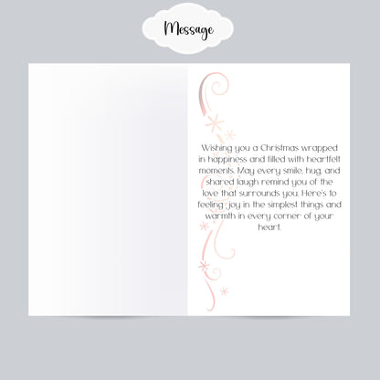 Melanin Christmas Greeting Card: African American Holiday Card