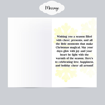 Melanin Christmas Greeting Card: African American Holiday Card