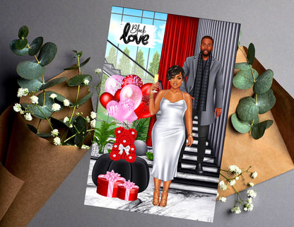 Black Love Greeting Cards