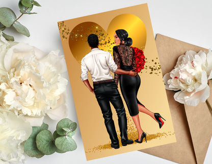 Black Love Greeting Cards