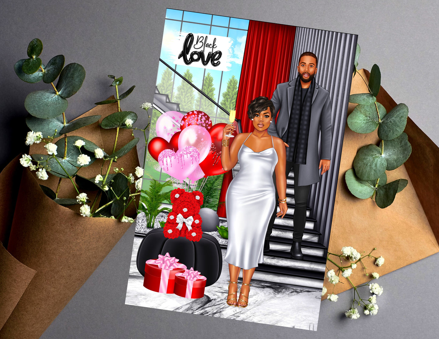 Black Love Greeting Cards