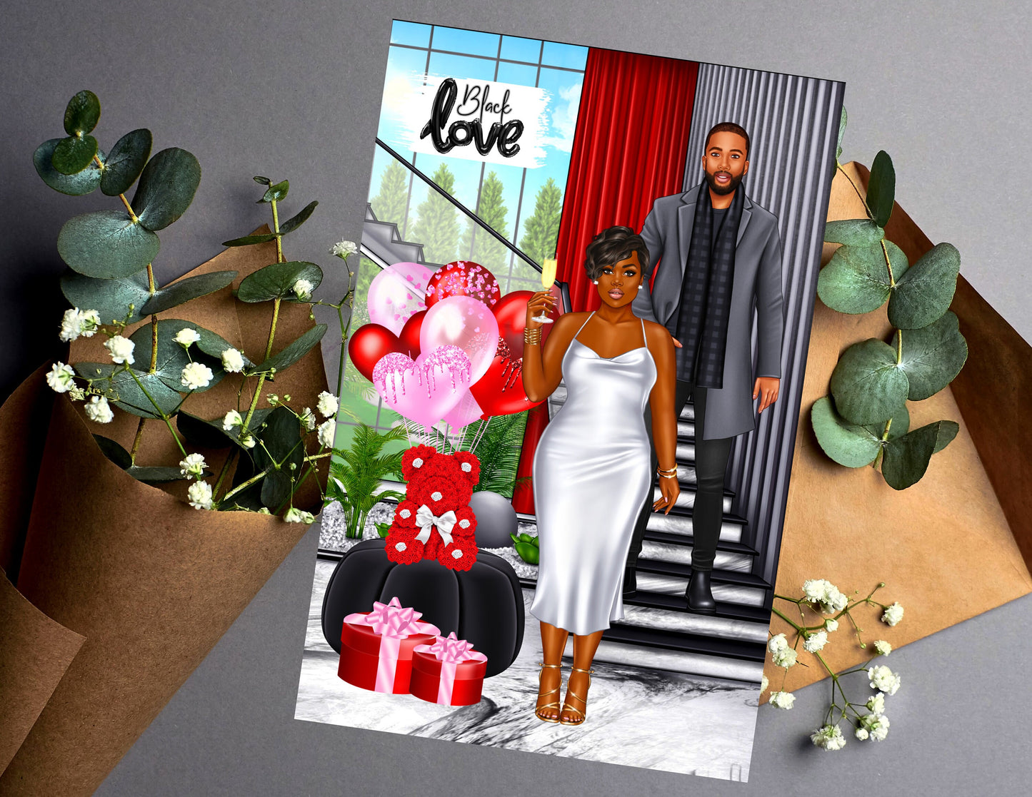 Black Love Greeting Cards