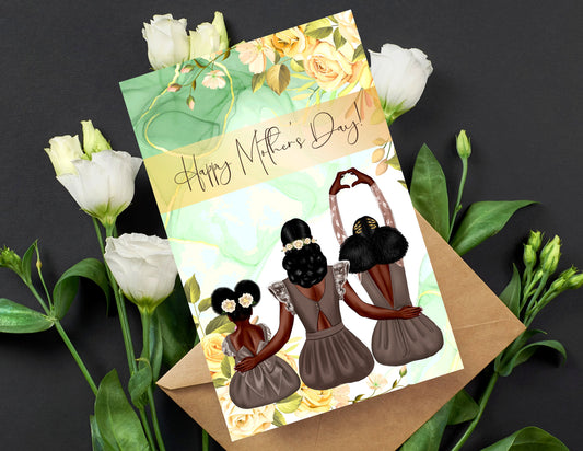 Mother's Day Cards, Black Greeting Cards