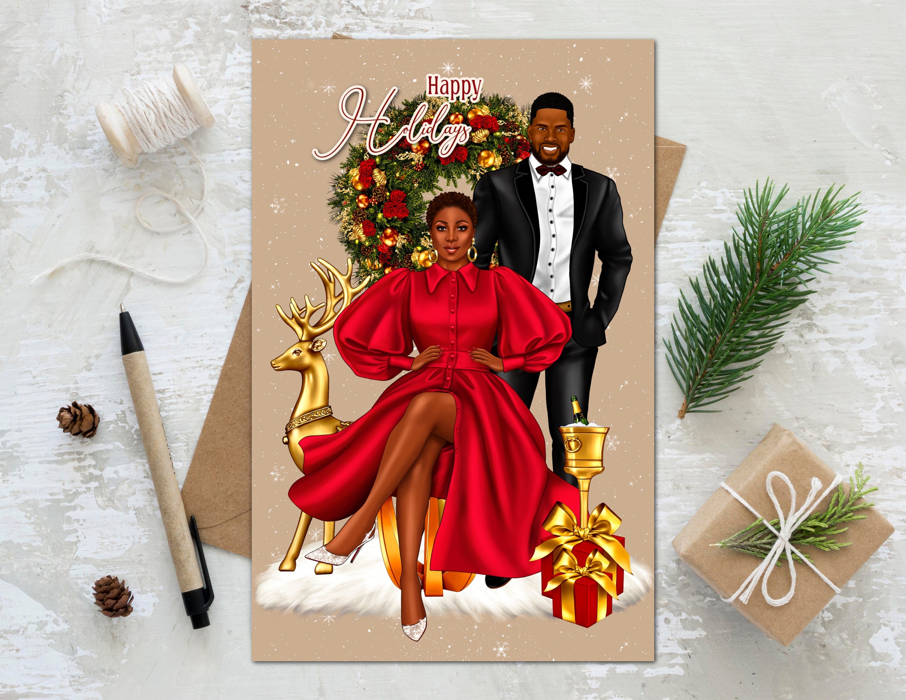 Couples christmas store cards