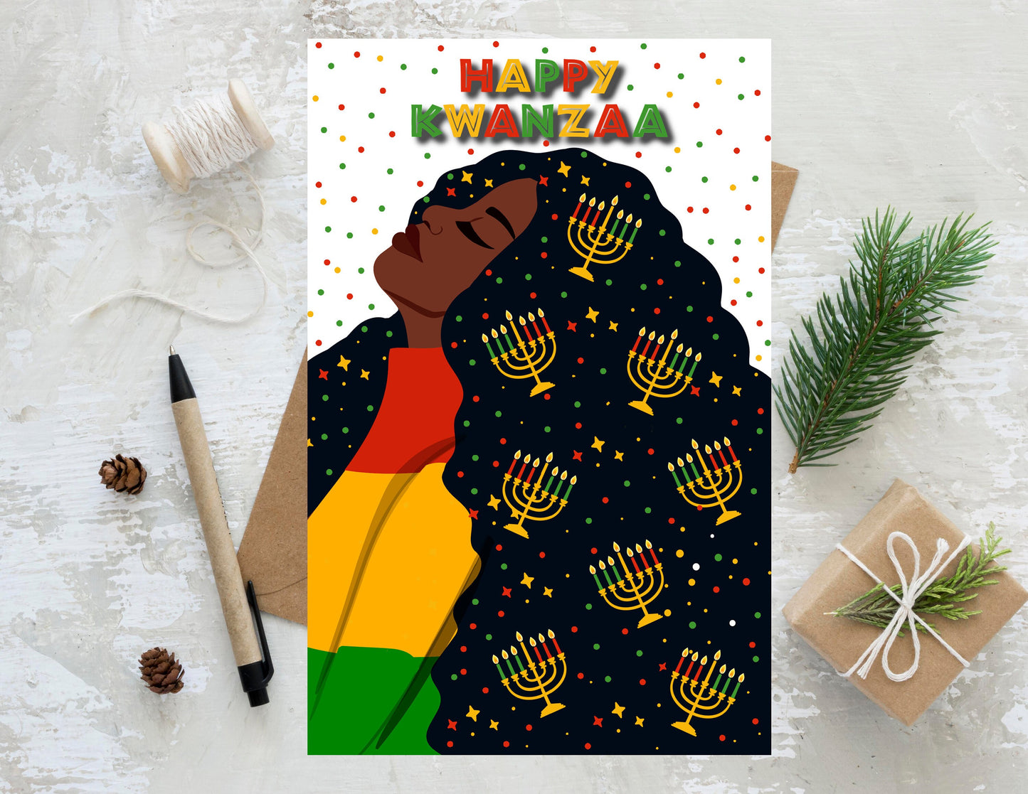 Happy Kwanzaa Cards, African American Greeting Cards