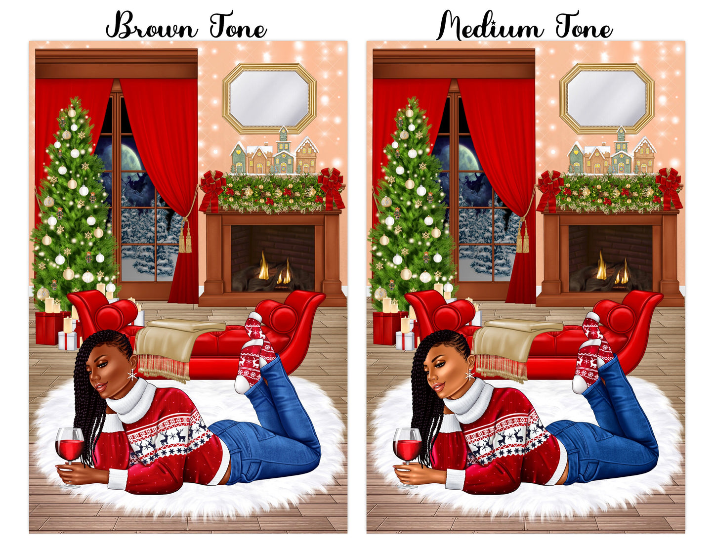 Black Christmas Cards