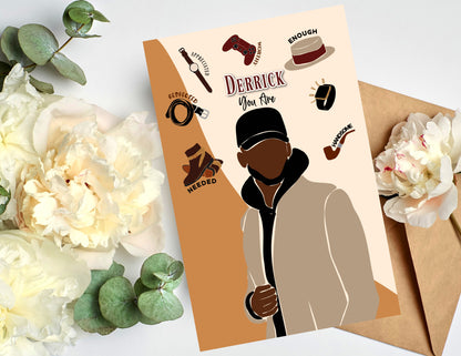 Personalized  All Occasion, Black Greeting Cards