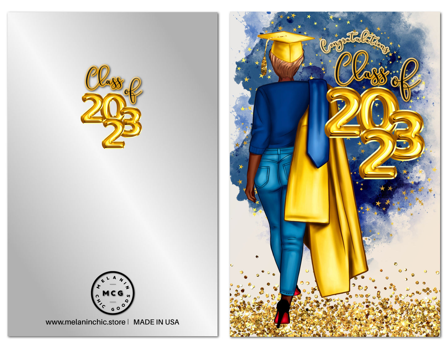 Black Girl 2023 Sorority Graduation Cards